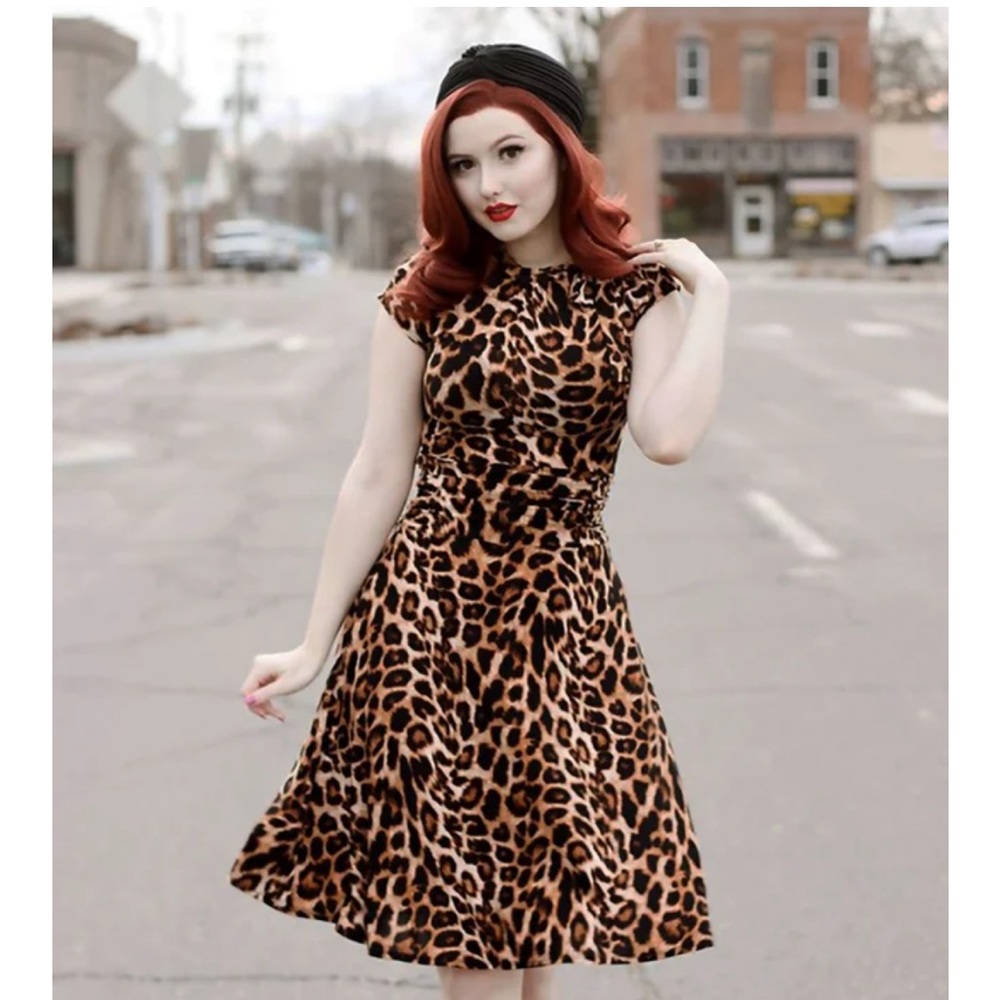 Dollz and Dames Leopard Bridget dress. Small